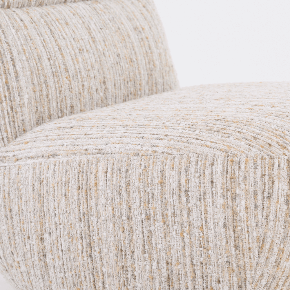 SUSIE SWIVEL CHAIR IN TEXTURED WEAVE