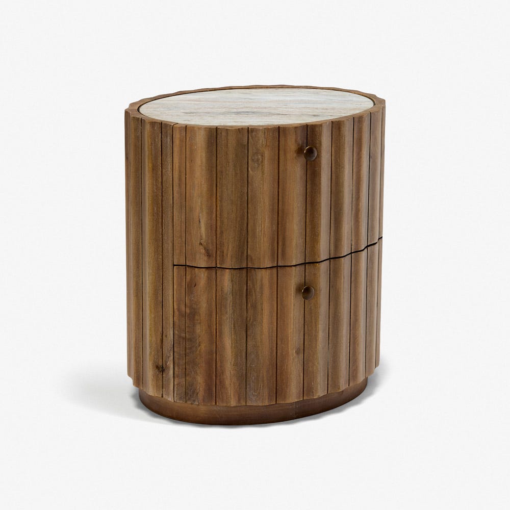 TREVISO BEDSIDE TABLE - NATURAL