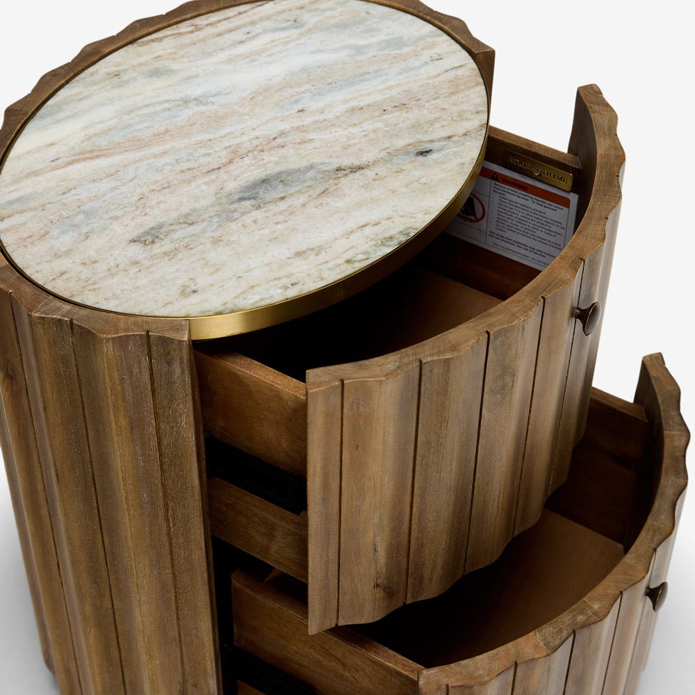 TREVISO BEDSIDE TABLE - NATURAL