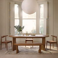 UMI SOLID OAK DINING TABLE