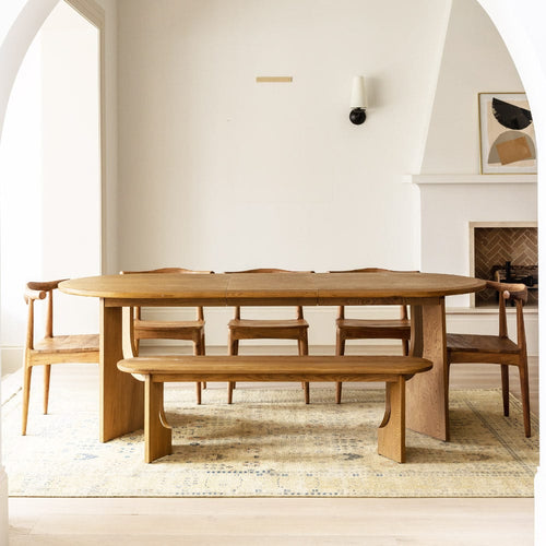 UMI SOLID OAK DINING TABLE