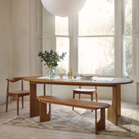 UMI SOLID OAK DINING TABLE