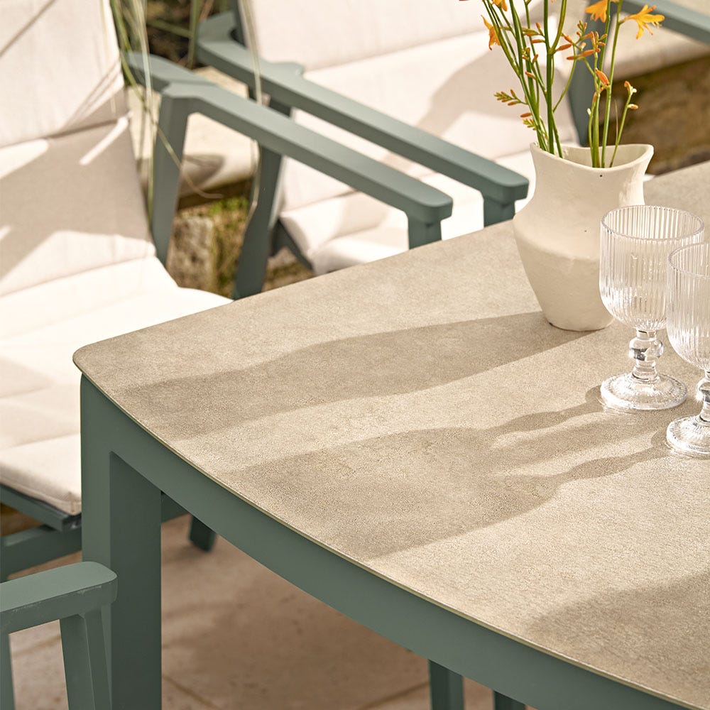 VALENTINA 6 SEAT DINING SET WITH 3.0M PARASOL