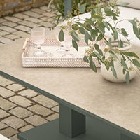 VALENTINA RECTANGULAR MODULAR DINING SET WITH ADJUSTABLE TABLE