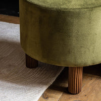 WESLEY OCCASIONAL CHAIR IN DEEP GREEN VELVET