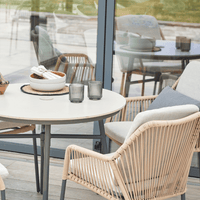 OLIVIA WHEAT 4 SEAT ROUND DINING SET