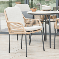 OLIVIA WHEAT 4 SEAT ROUND DINING SET