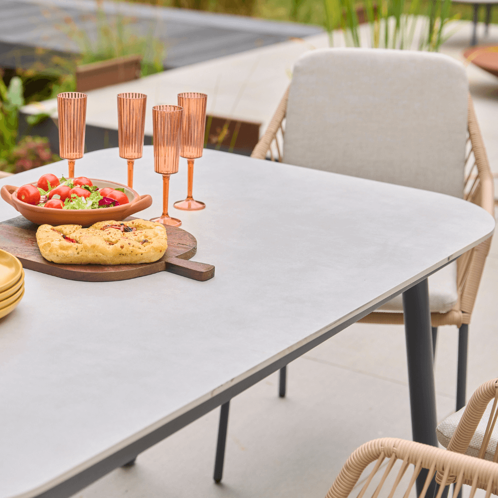 OLIVIA WHEAT 6 SEAT RECTANGULAR DINING SET