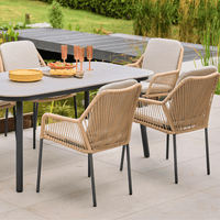 OLIVIA WHEAT 6 SEAT RECTANGULAR DINING SET