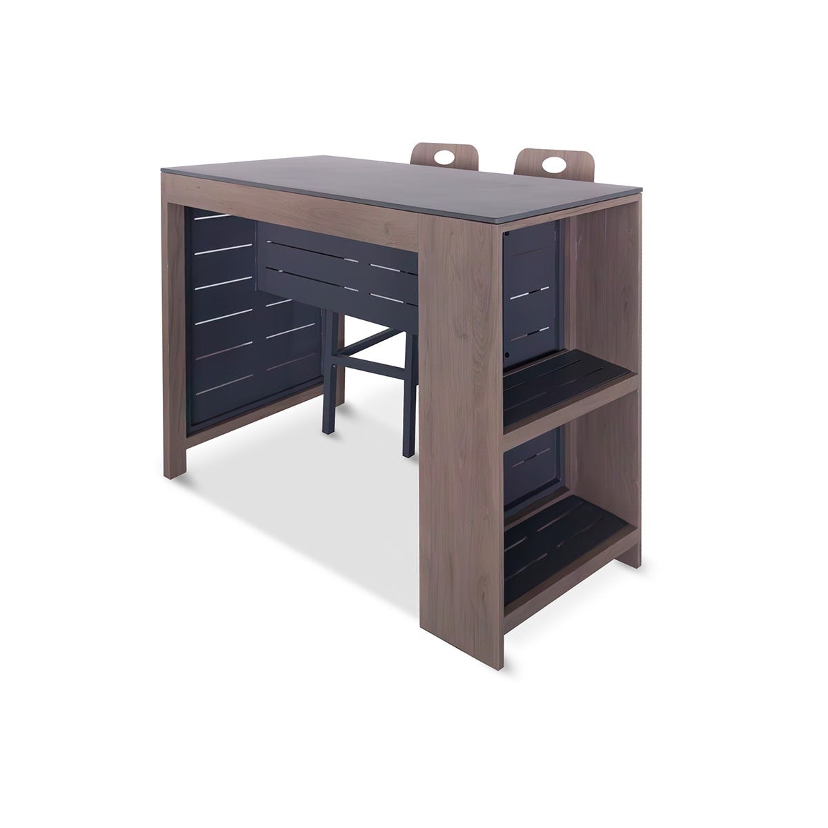 SAVANNAH BIRCH DELUXE OUTDOOR KITCHEN BAR TABLE AND STOOLS