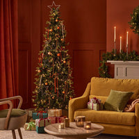 7.5' ST. MORITZ PRE LIT TREE - 400 WW LED
