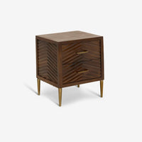 FANDANGO BEDSIDE DRAWERS - DARK STAIN