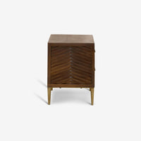 FANDANGO BEDSIDE DRAWERS - DARK STAIN
