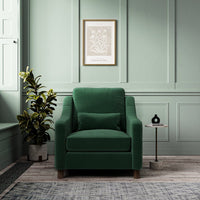 Hampton Armchair In Hunter Eco Velvet
