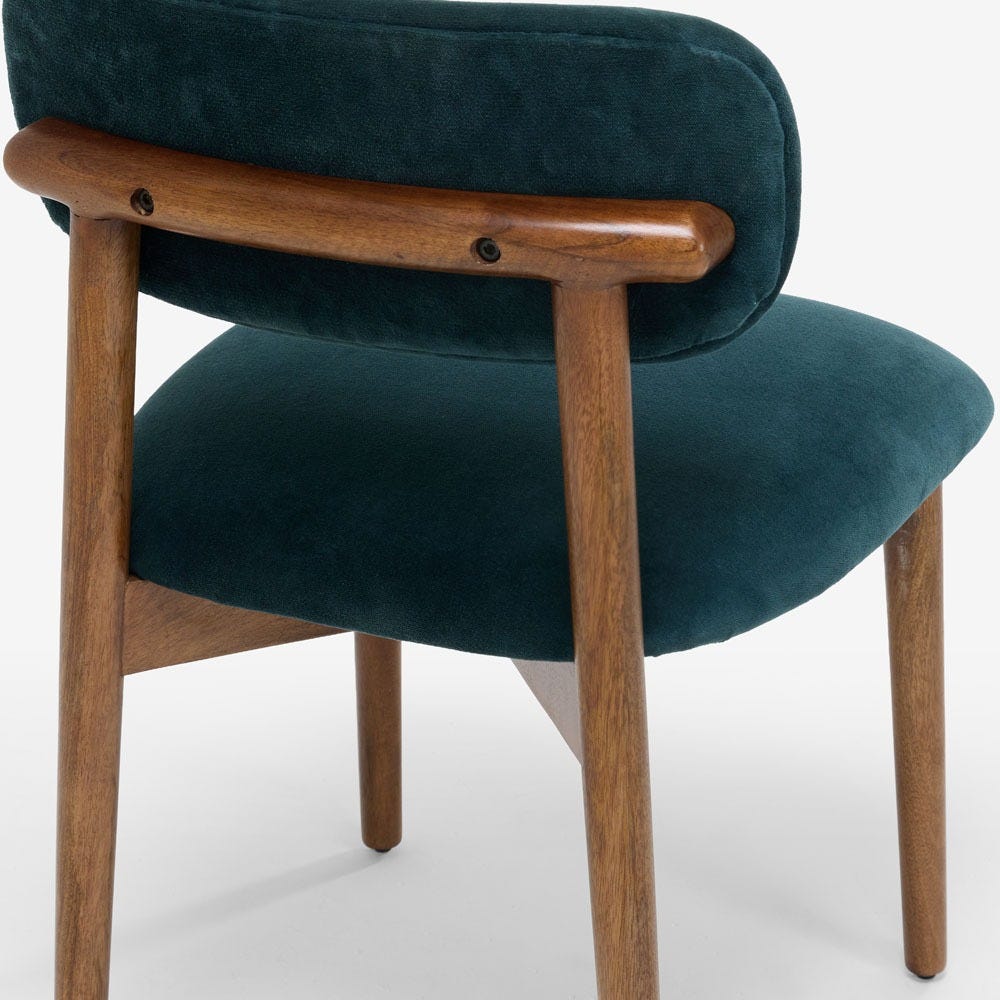 LAYLA DINING CHAIR - PETROL BLUE VELVET