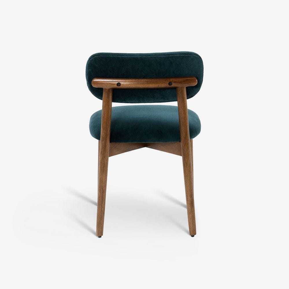 LAYLA DINING CHAIR - PETROL BLUE VELVET