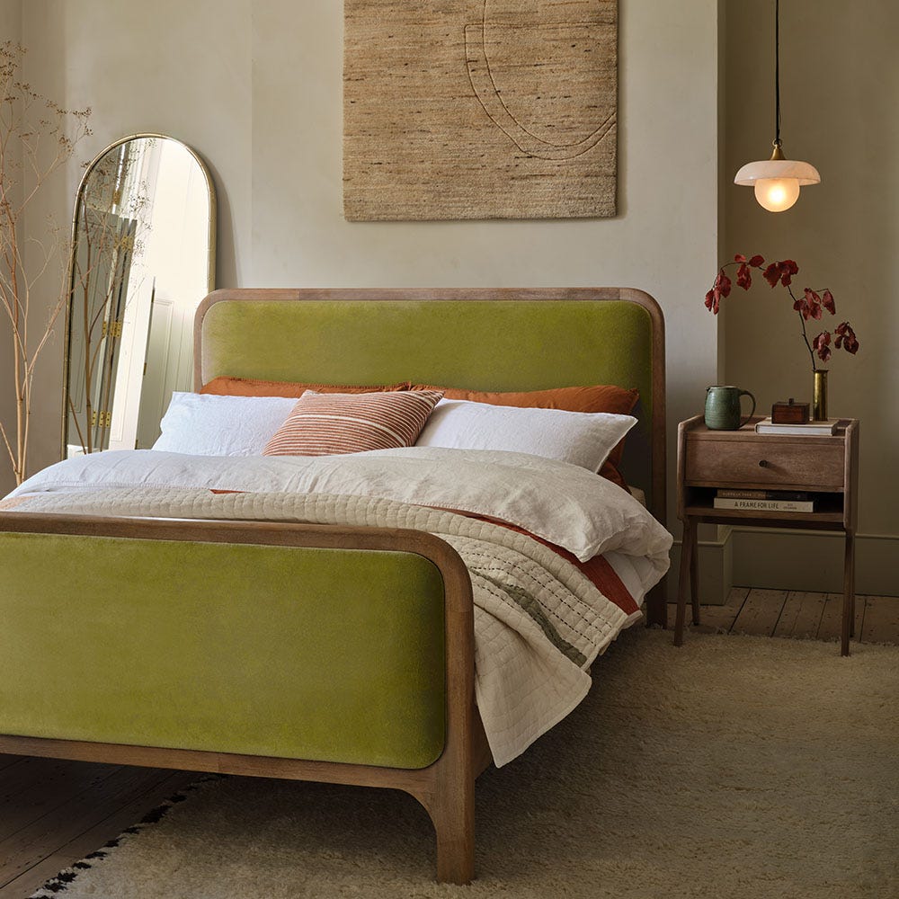 Mabel Kingsize Bed Apple Green