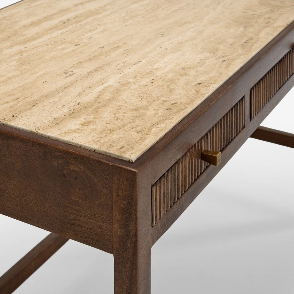 MIRABELLE TRAVERTINE DESK