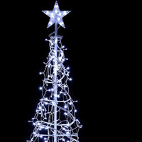 2.5M WHITE TWINKLING ICICLE SPIRAL TREE WITH 835 LEDS