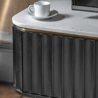 Flute Marble Media Unit - Black