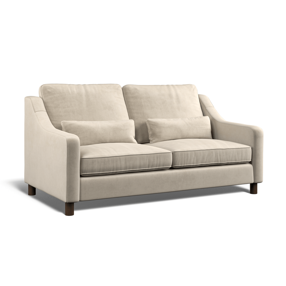Hampton 3-Seat Sofa In Bone Easy Care Velvet