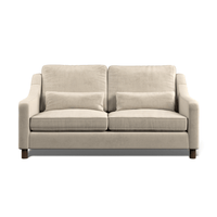 Hampton 3-Seat Sofa In Bone Easy Care Velvet