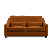 Hampton 3-Seat Sofa In Burnt Easy Care Velvet