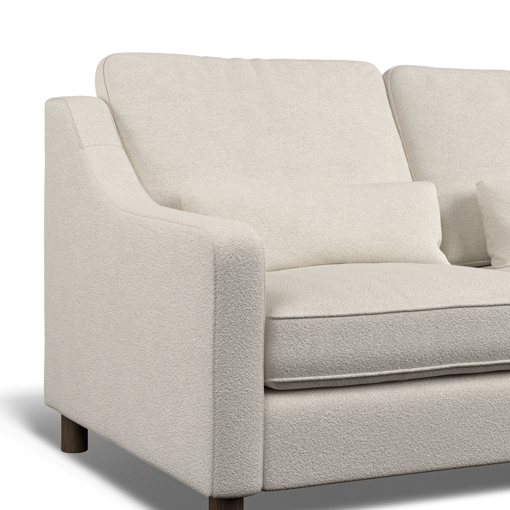 Hampton 3-Seat Sofa In Ivory Boucle