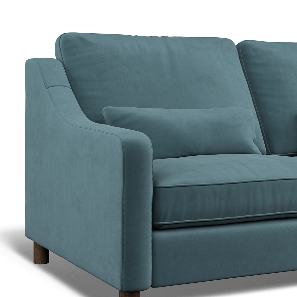 Hampton 4-Seat Sofa In Airforce Easy Care Velvet