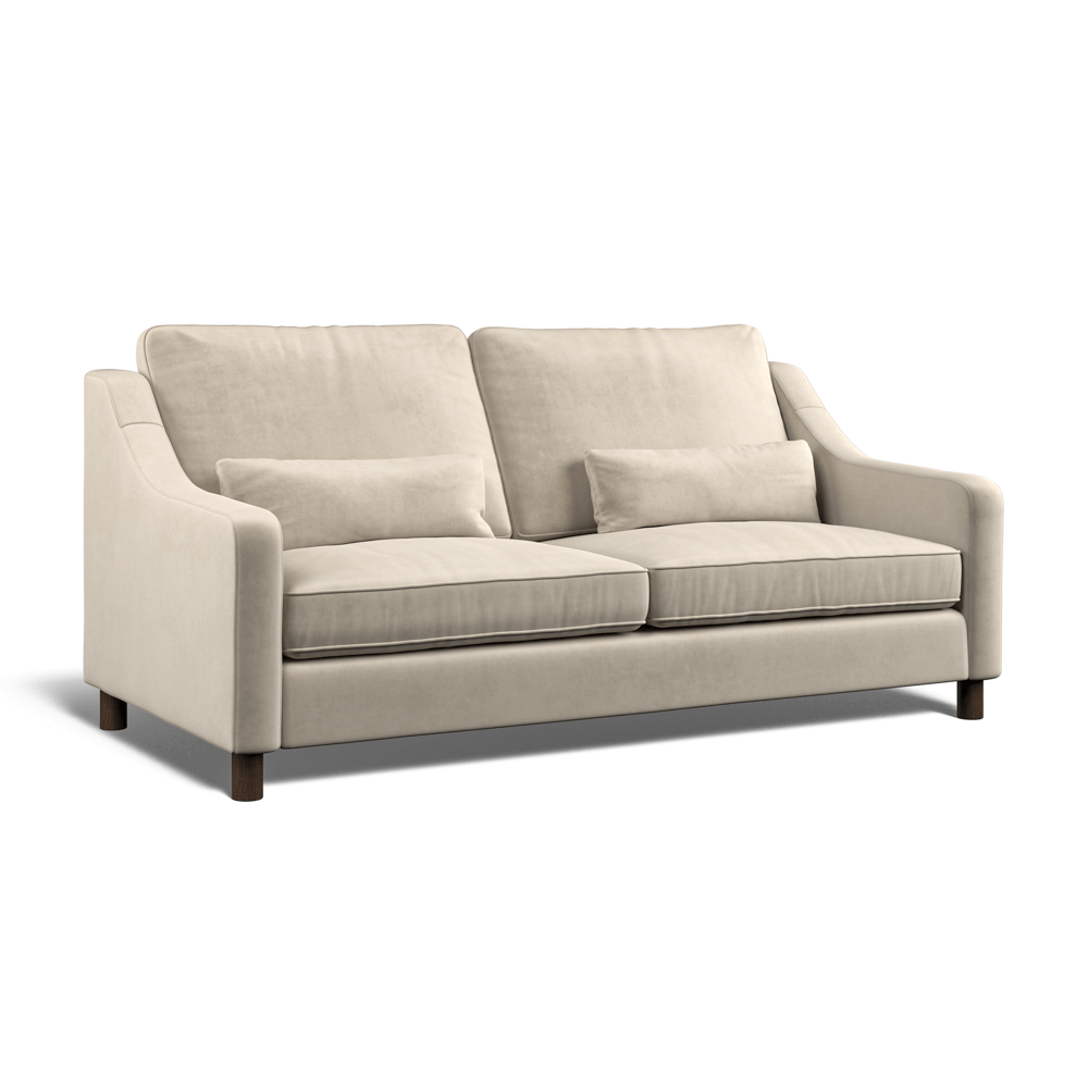 Hampton 4-Seat Sofa In Bone Easy Care Velvet