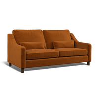 Hampton 4-Seat Sofa In Burnt Easy Care Velvet