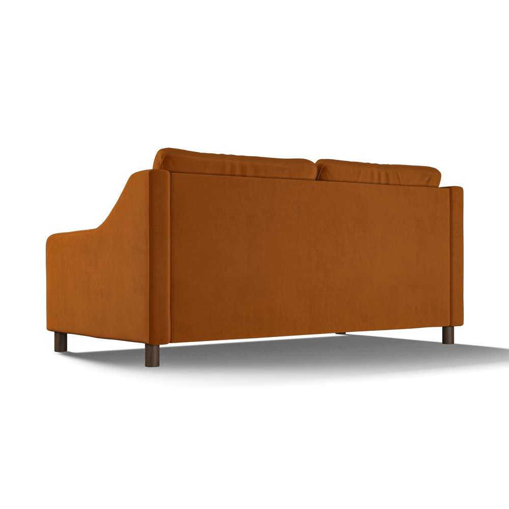 Hampton 4-Seat Sofa In Burnt Easy Care Velvet
