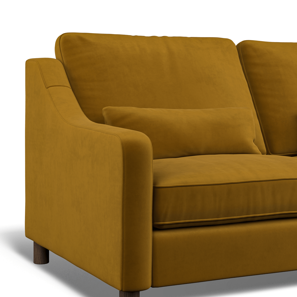 Hampton 4-Seat Sofa In Turmeric Easy Care Velvet