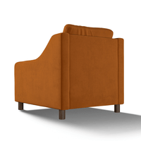 Hampton Armchair In Burnt Easy Velvet
