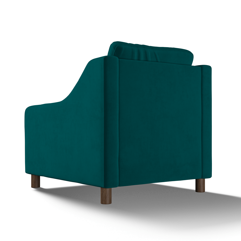 Hampton Armchair In Mallard Eco Velvet