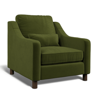 Hampton Armchair In Vine Eco Velvet