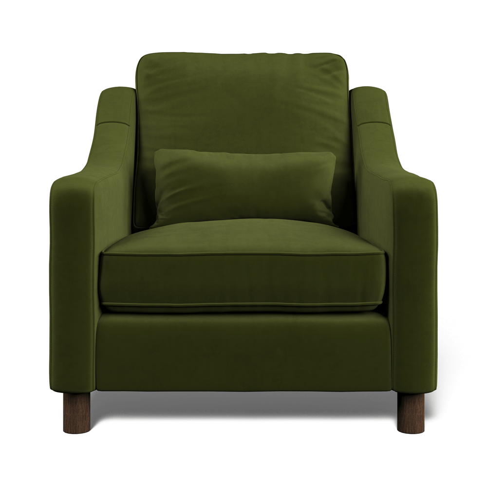 Hampton Armchair In Vine Eco Velvet