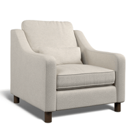Hampton Armchair In Ivory Boucle