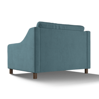 Hampton Loveseat In Airforce Easy Care Velvet