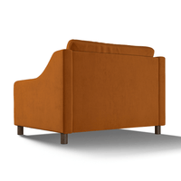 Hampton Loveseat In Burnt Easy Care Velvet