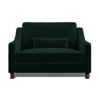 Hampton Loveseat In Hunter Easy Care Velvet