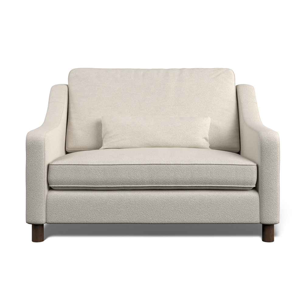 Hampton Loveseat In Ivory Boucle