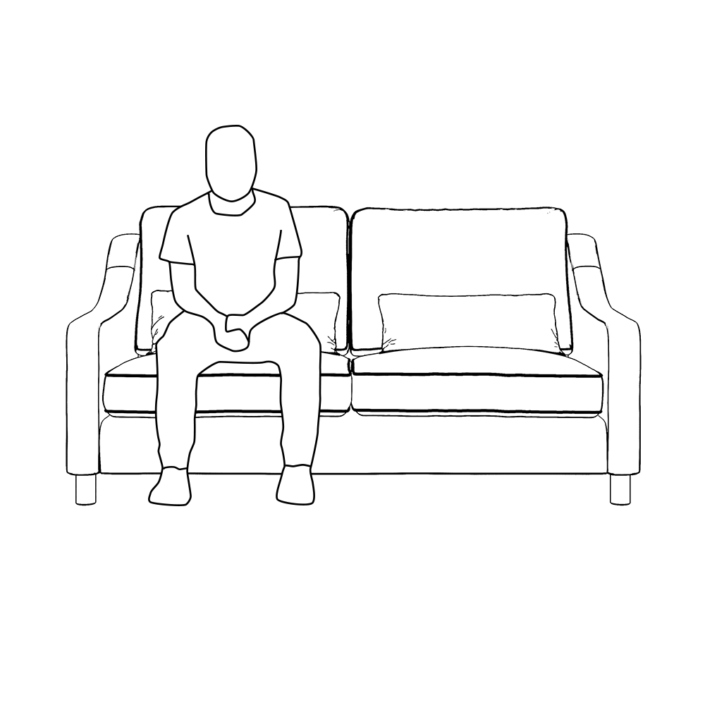Hampton 3-Seat Sofa In Fern Boucle