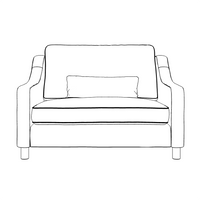 Hampton Loveseat In Mallard Easy Care Velvet