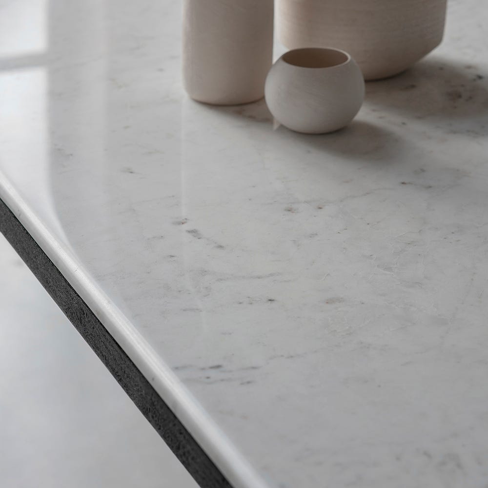 Cone Marble Dining Table 180Cm - Black