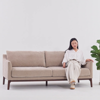 BARNABY 3-SEAT SOFA - MUSHROOM SMOOTH POLY