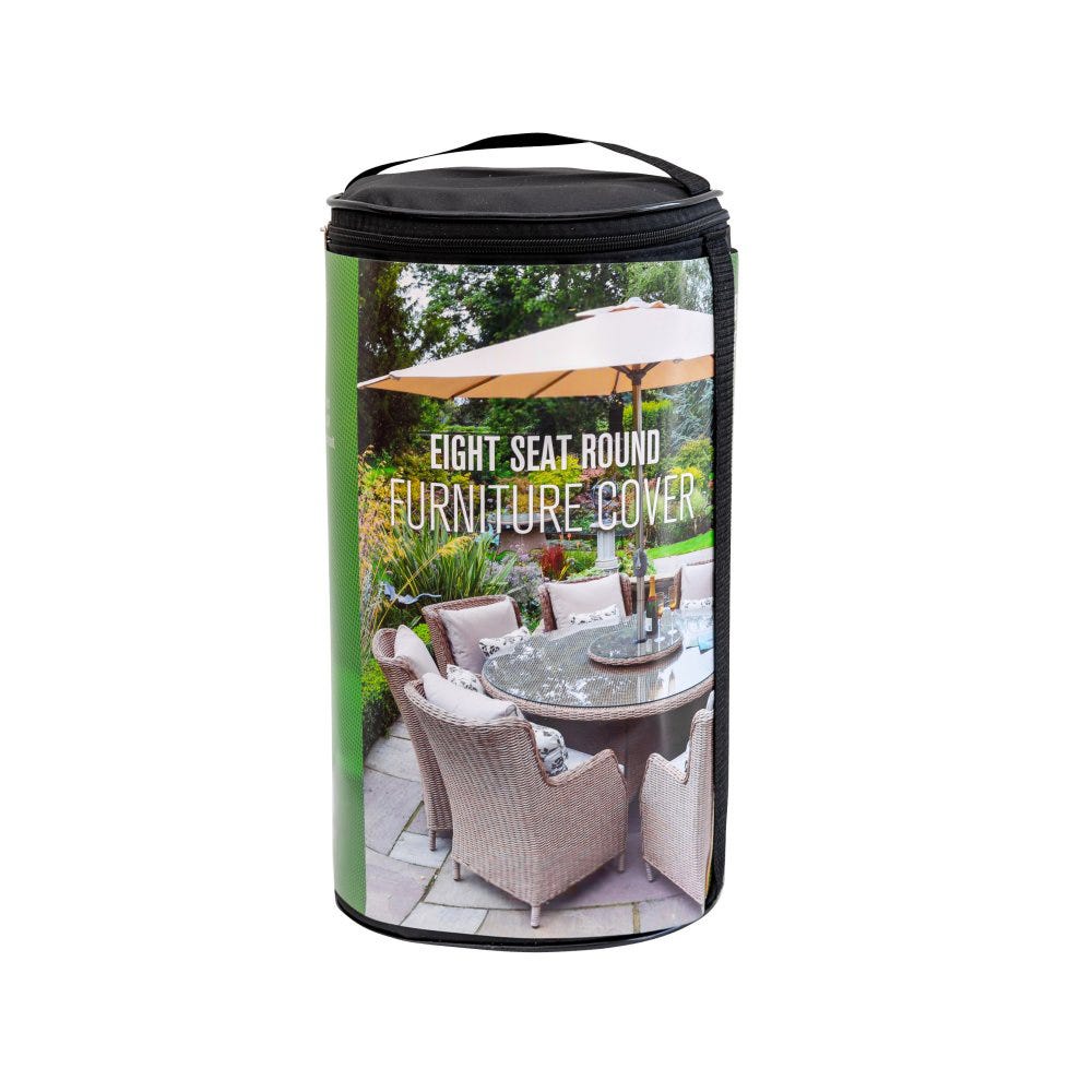 DELUXE COVER - 8 SEAT ROUND DINING SET