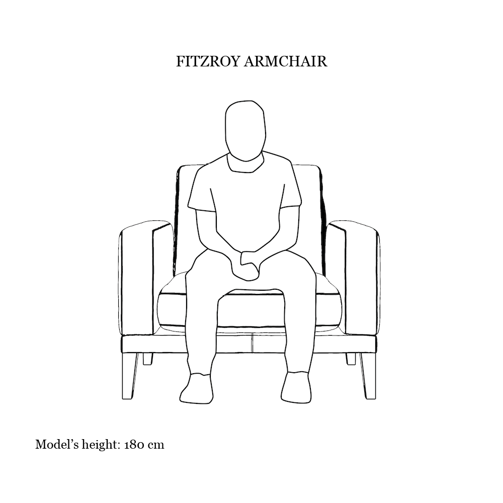 Fitzroy Armchair In Mallard Easy Care Velvet
