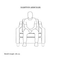 Hampton Armchair In Vine Eco Velvet