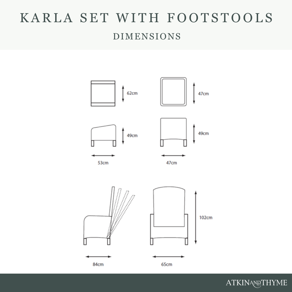 KARLA 5 PIECE RECLINER SET